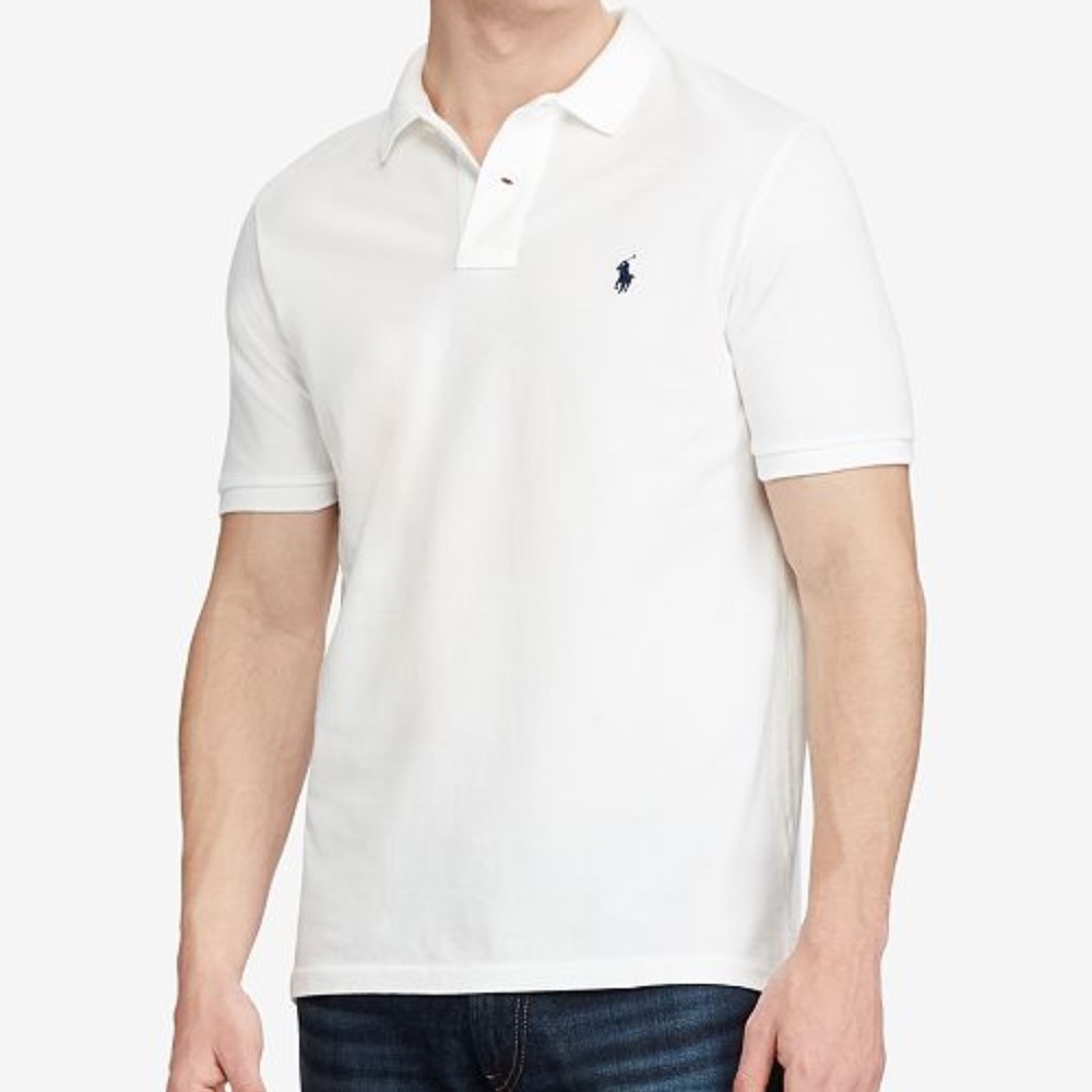 Youth Solid White Polo